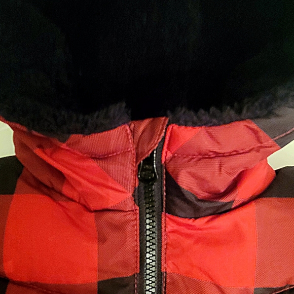 Swiss Tech Toddler Red & Black Plaid Puffer Jacket size 4t - Picture 4 of 11
